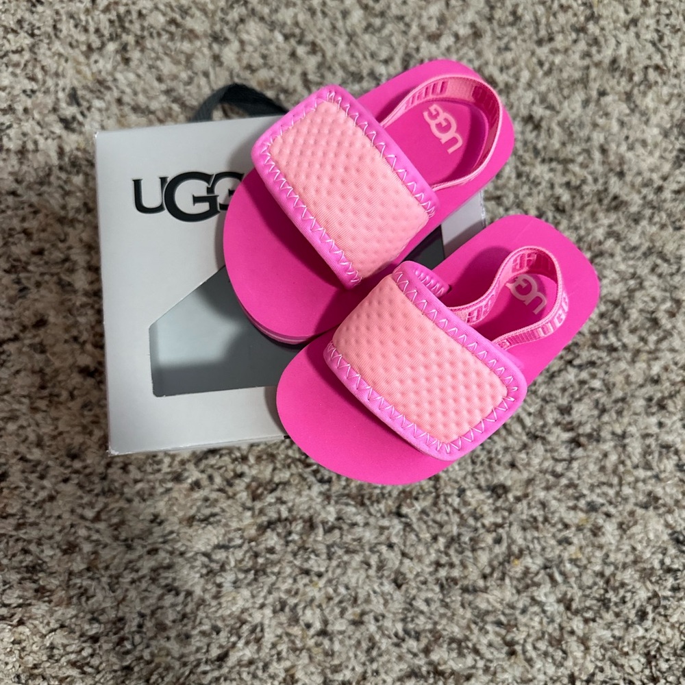 UGG Baby Bright Pink Sandals